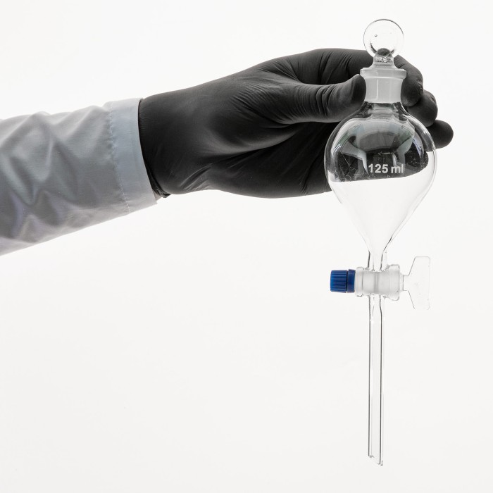 Воронка шарообразная 125 мл с длинным концом