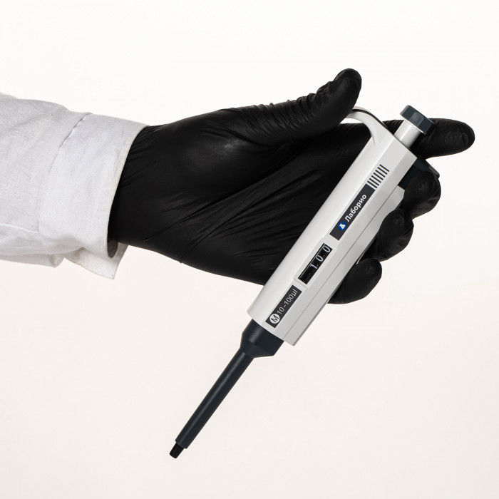 Дозатор пипеточный 0,5-10 мкл, одноканальный, с переменным объемом, механический (ДПОП)/ Лаборио М-10