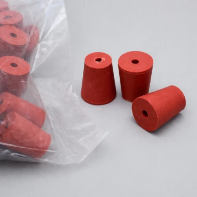 Пробка резиновая конусная 16/12 мм, с 1-м отверстием, h-20мм, Кartell