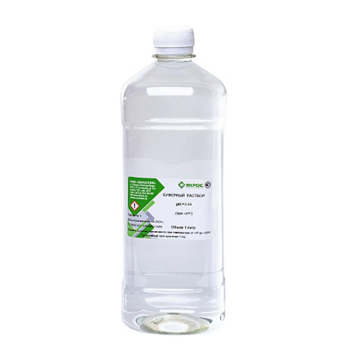 Буферный раствор 1000 мл, рН = 3.56 прозрачный, ТУ 2642-071-23050963-2009