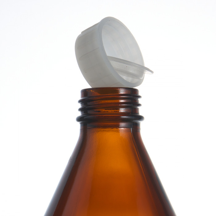 Бутылка для реактивов темная 500 мл, навинчивающаяся крышка, БТ-4-500