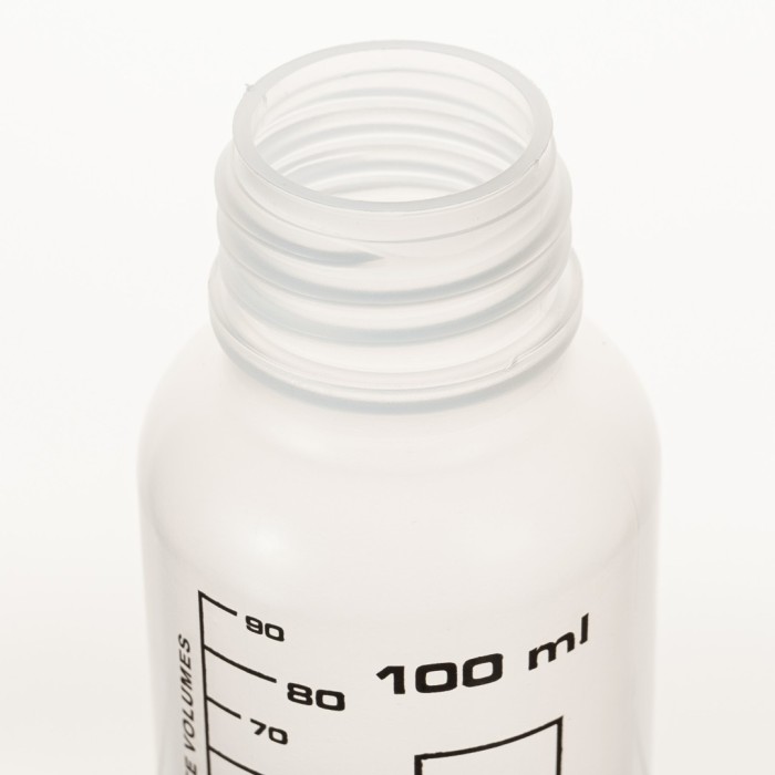 Банка широкогорлая для реактивов 100 мл, с делениями черного цвета, п/п, Лаборио