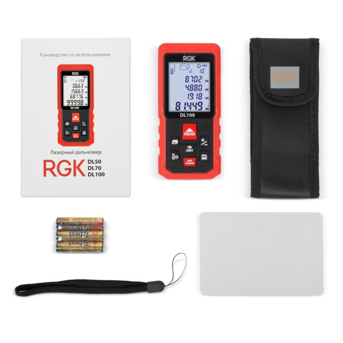 Лазерный дальномер RGK DL100 (с поверкой)