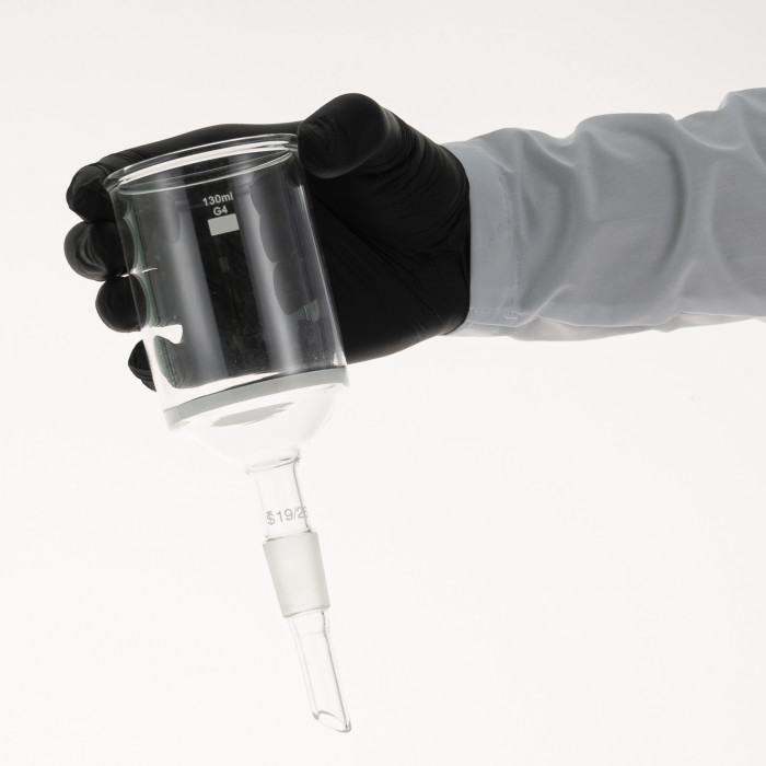 Воронка фильтровальная (Шотта G4) 130 мл со шлифом 19/26, D-38 мм, mesh 5-15, ПОР 16 мкм, ВФ-2-38