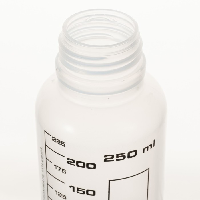 Банка широкогорлая для реактивов 250 мл, с делениями черного цвета, п/п, Лаборио