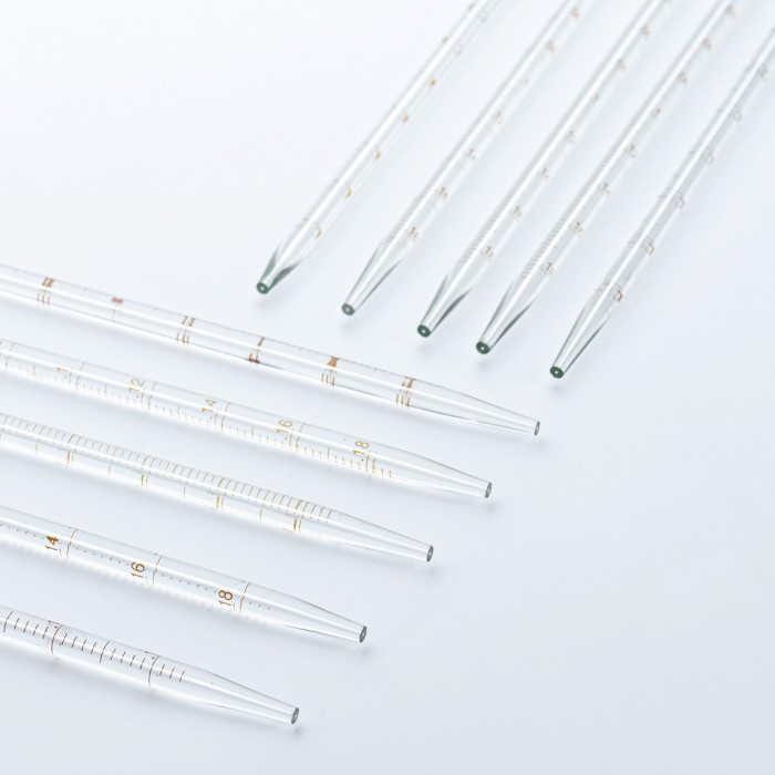 Пипетка градуированная (тип 3 - от верхней нулевой отметки до сливного кончика) 3-1-2-1