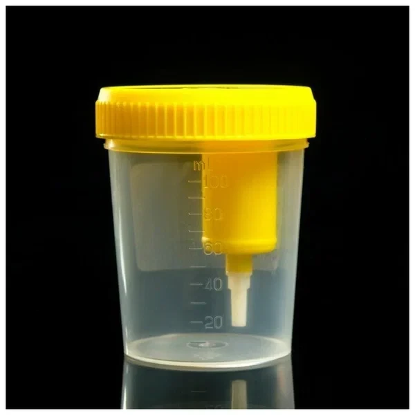 Контейнер 120 мл со встроенным устройством для вакуумного отбора мочи, 250шт