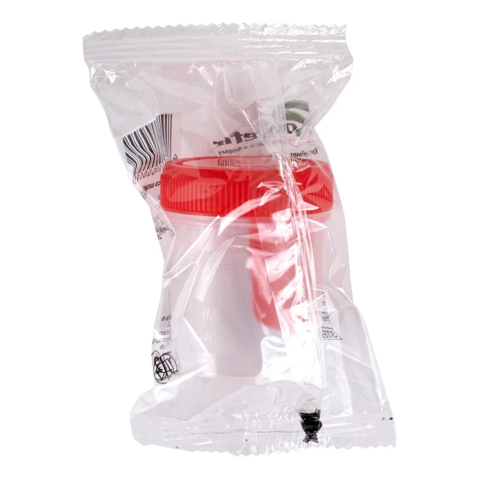 Контейнер 60 мл для сбора биоматериалов, шпателем, стерильный, 250шт