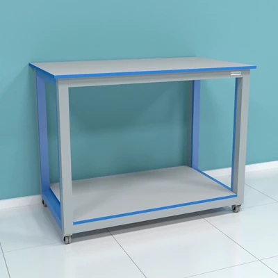 Стол передвижной усиленный с полкой серии "Прагматик" (до 600 кг) ПР.ЛСУ.120.80.75 HPL16