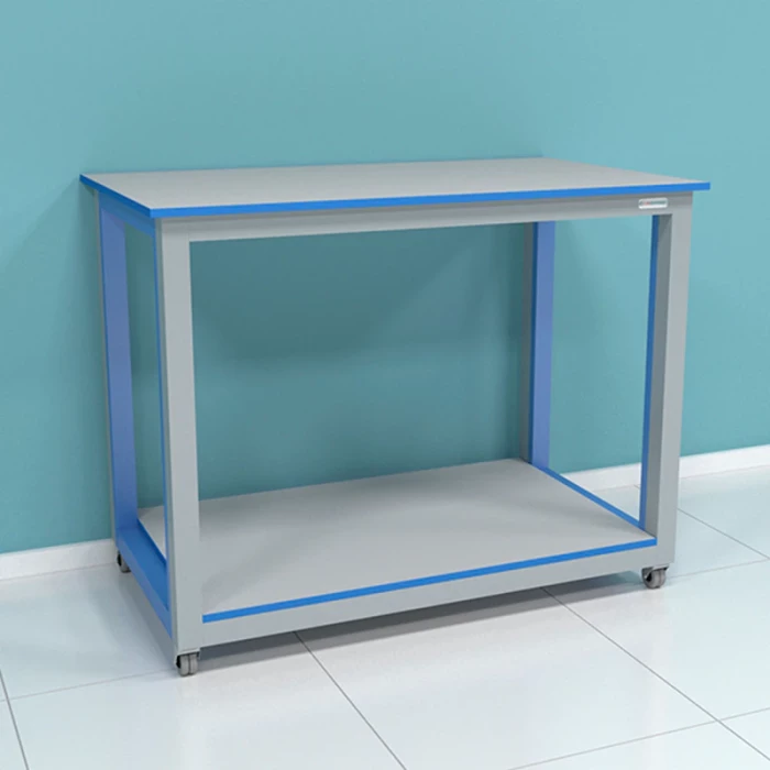 Стол передвижной усиленный с полкой серии "Прагматик" (до 600 кг) ПР.ЛСУ.120.80.75 HPL16