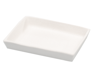 Лодочка зольности фарфоровая №1 (45 мм х 25 мм), ГОСТ 9147-80