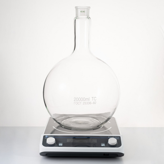 Магнитная мешалка 50 л, 50-1100 об/мин, мощность 30 W, рабочая поверхность 330 мм, двустороннее перемешивание, Лаборио MS50L