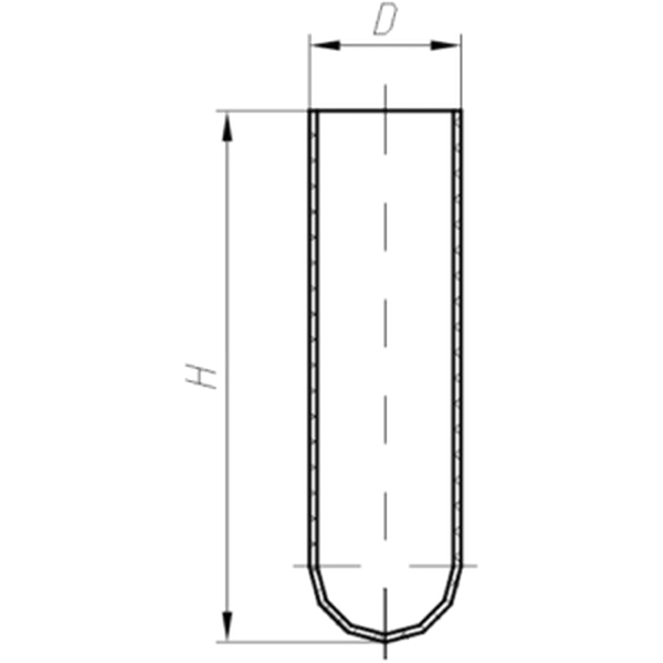 Пробирки из фторопласта (100шт)