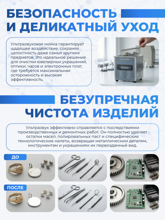 Ультразвуковая ванна на 15л, Лаборио UC150D