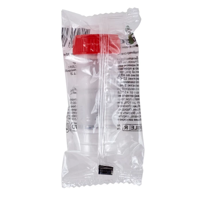 Контейнер 30 мл (конус) для сбора биоматериалов, стерильный, 250шт