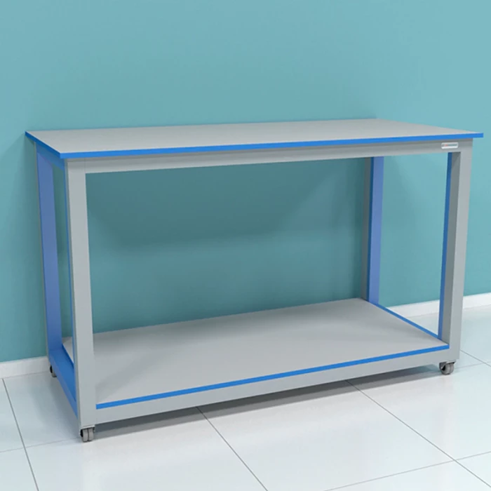 Стол передвижной усиленный с полкой серии "Прагматик" (до 850 кг) ПР.ЛСУ.150.80.75 Л