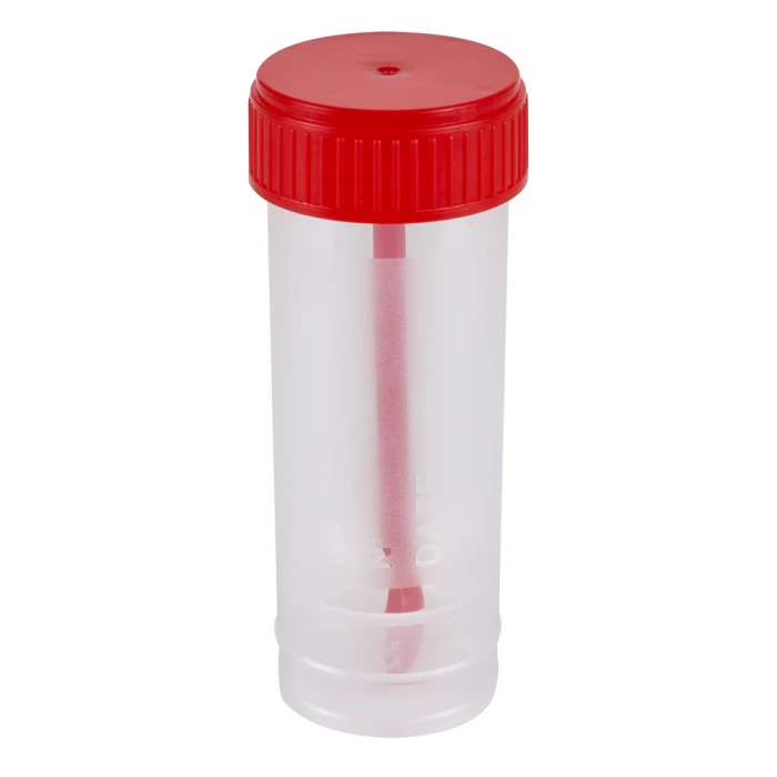 Контейнер 30 мл (конус) для сбора биоматериалов, с ложкой, стерильный, 250шт