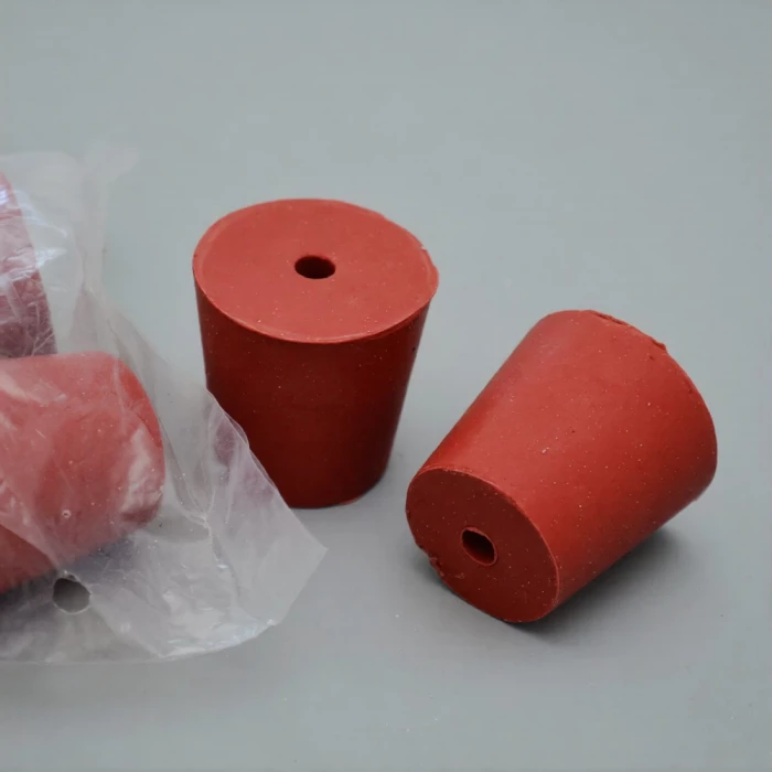 Пробка резиновая конусная 54/41 мм, с 1-м отверстием, h-53мм, Кartell