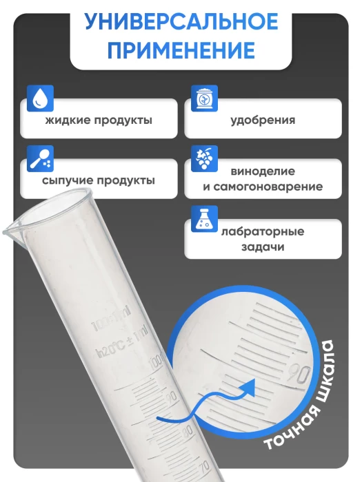 Цилиндр п/п 100 мл, Лаборио