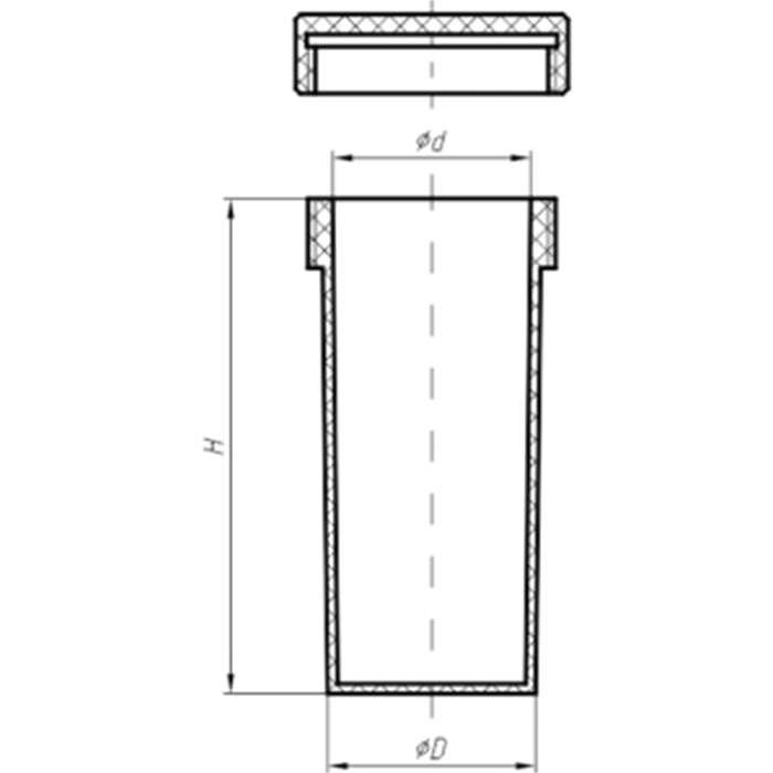 Стакан HotBlock из фторопласта 100мл (1000шт.)