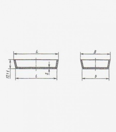 Лодочка зольности фарфоровая №4 (80 мм х 56 мм), ГОСТ 9147-80
