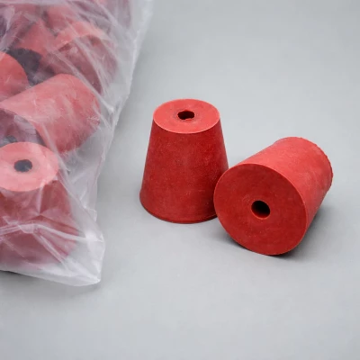 Пробка резиновая конусная 18/13 мм, с 1-м отверстием, h-22мм, Кartell