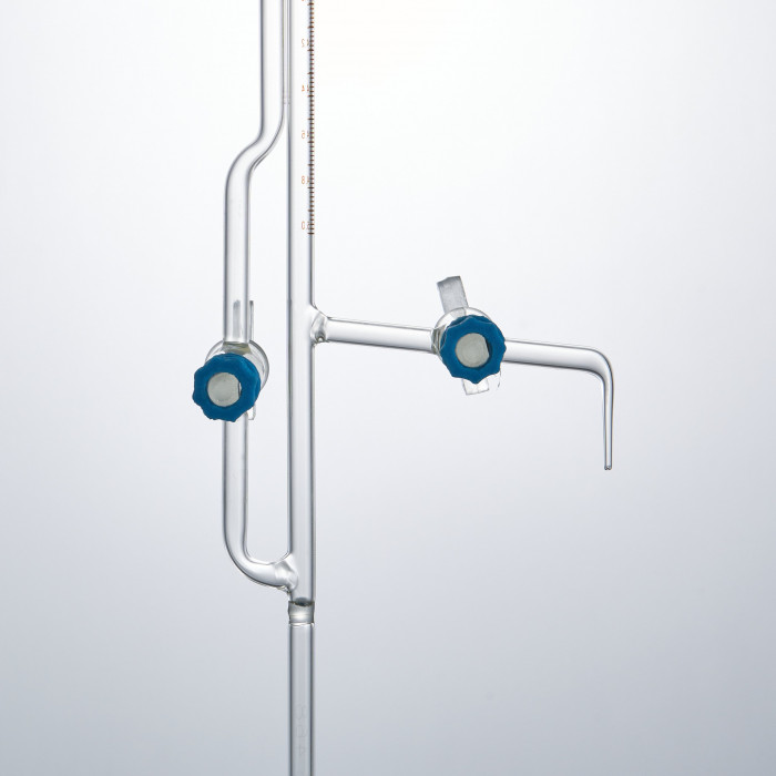 Бюретка с краном (кран с резьбовым уплотнением) 1-2-2-5-0,02 (микробюретка)