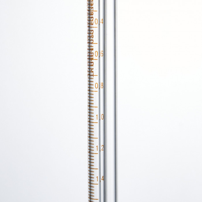 Бюретка с краном (кран с резьбовым уплотнением) 1-2-2-5-0,02 (микробюретка)