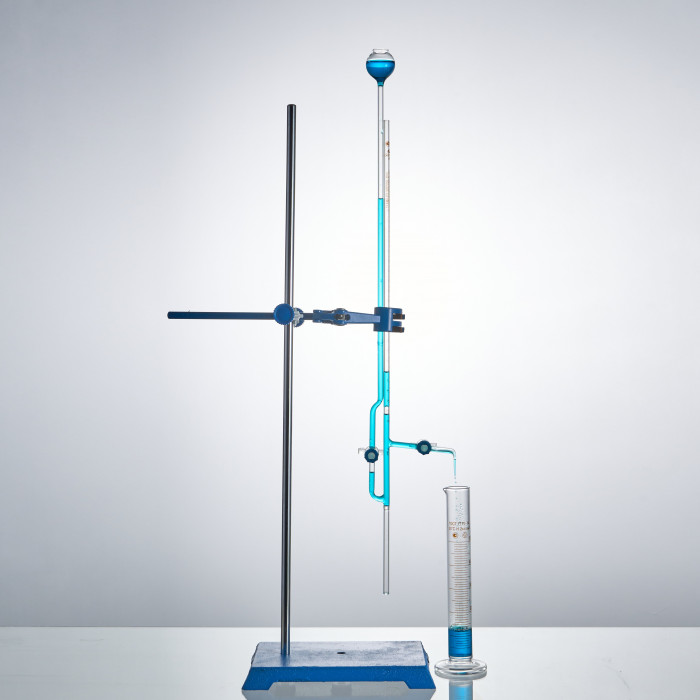 Бюретка с краном (кран с резьбовым уплотнением) 1-2-2-5-0,02 (микробюретка)