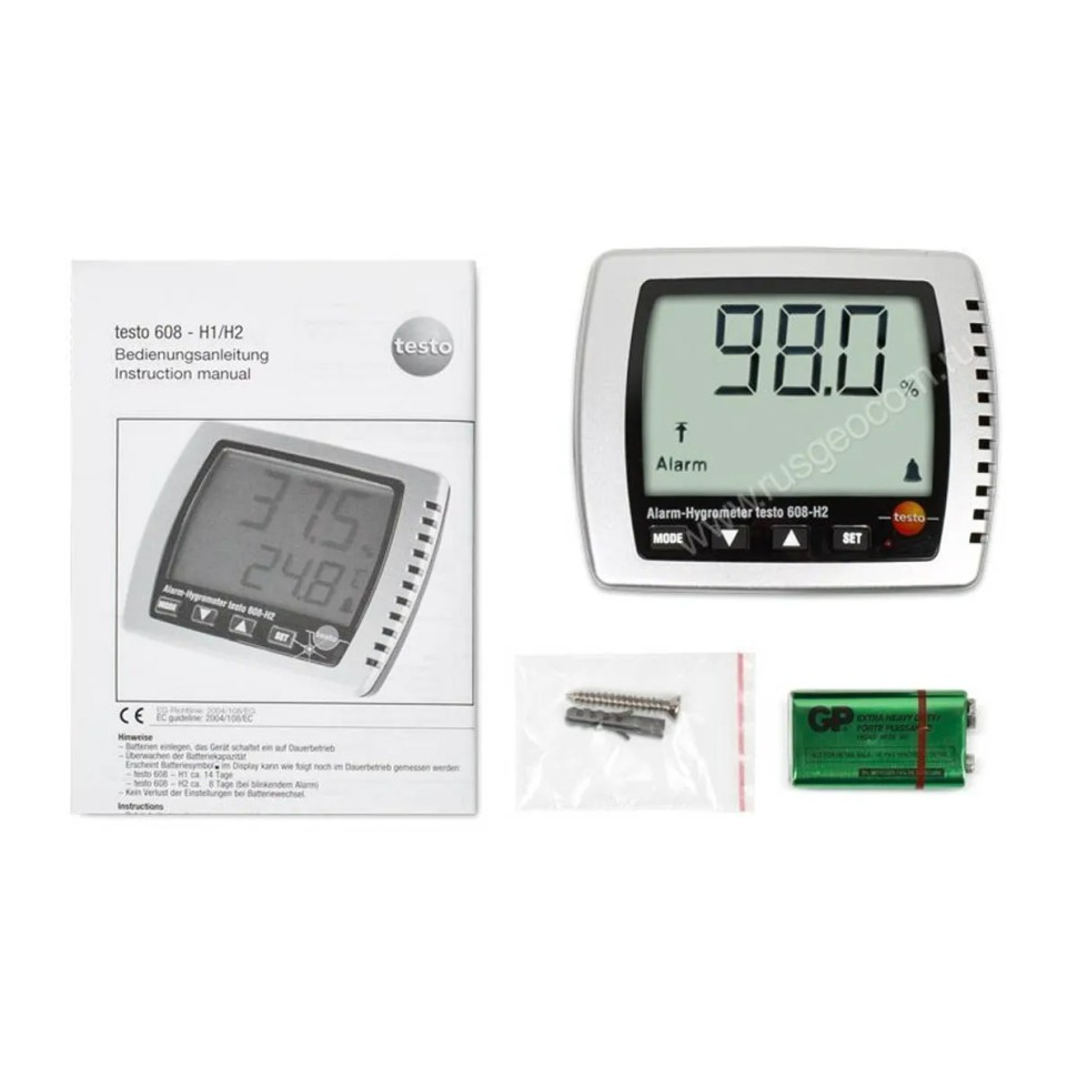 608h2 Термогигрометр Testo 608-H2 с поверкой купить по выгодной цене с ...