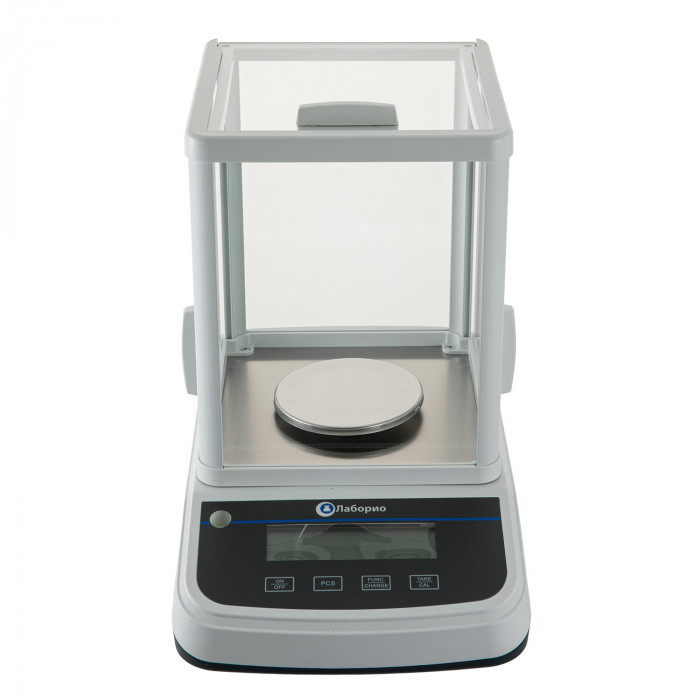 Весы электронные лабораторные 100 гр, точность 0,001 гр, ветровое стекло, Лаборио FA1003