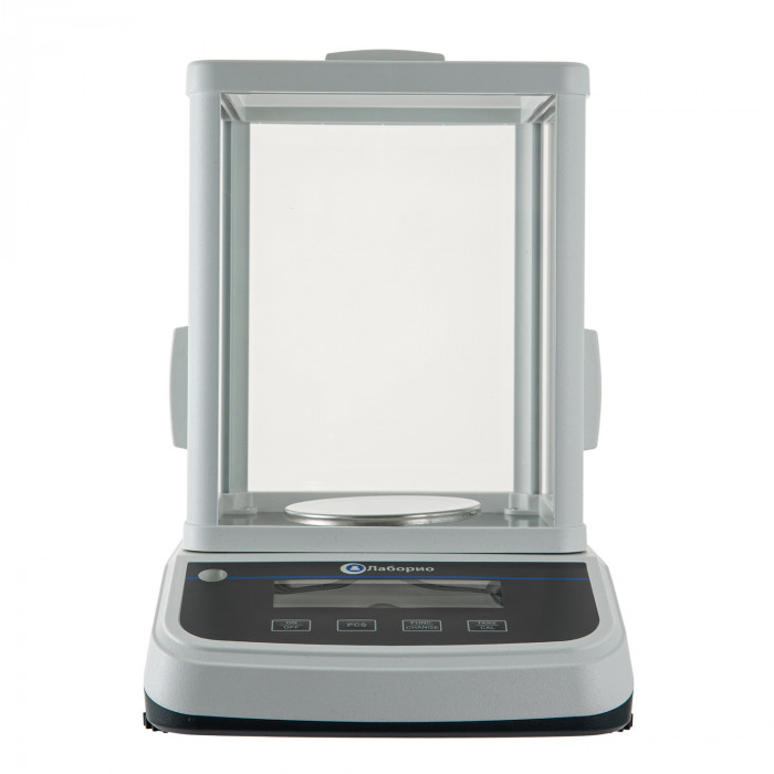 Весы электронные лабораторные 100 гр, точность 0,001 гр, ветровое стекло, Лаборио FA1003