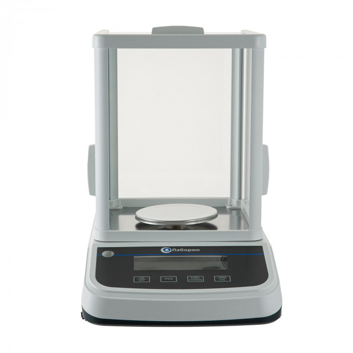 Весы электронные лабораторные 100 гр, точность 0,001 гр, ветровое стекло, Лаборио FA1003