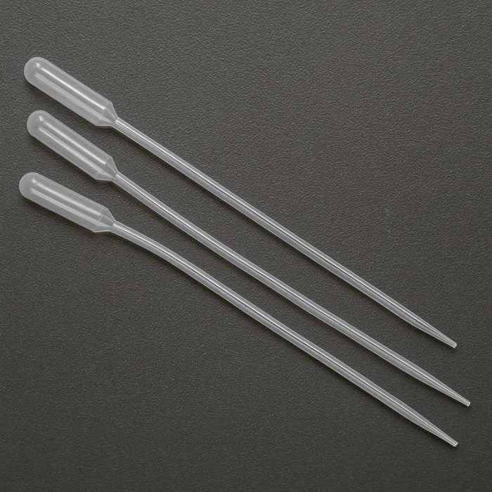 Пипетка для переноса жидкости (Пастера) нестерильная 2 мл, дл. 226 мм, без делений, уп. 500 шт., M. Med.