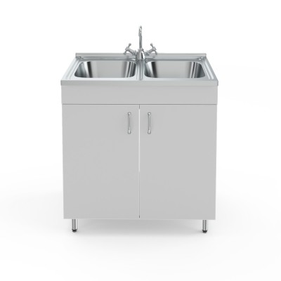 Стол-мойка НВ-800 МД-Б без сушилки (800×600×850)