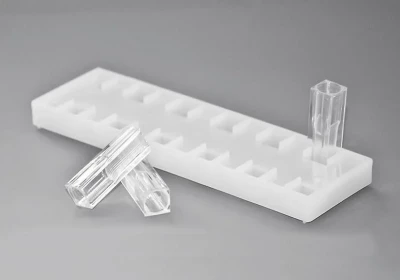 Штатив для кювет 10х10 мм, 12 гнезд, 170х50х15мм, п/э, Kartell