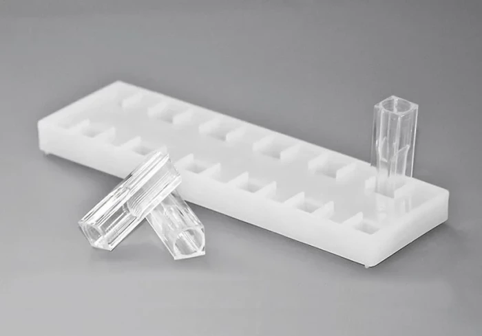 Штатив для кювет 10х10 мм, 12 гнезд, 170х50х15мм, п/э, Kartell