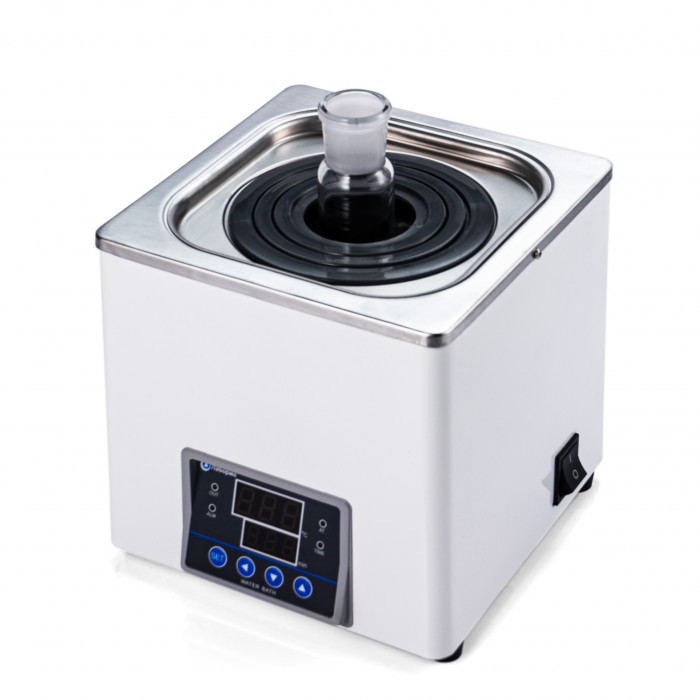 Баня водяная 3 л, рабочая камера 160х160х30 мм, мощность 300 W, нагрев 100°C, датчик отсутствия воды, Лаборио WB100-1F