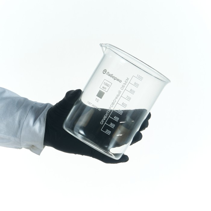 Набор лабораторных стаканов (тип Н, низкий с делениями и носиком, термостойкий) ТС 4000, 1000, 400, 200 мл