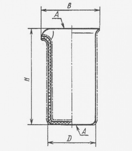 Стакан фарфоровый №4, 250 мл (60 мм х 110 мм), ГОСТ 9147-80