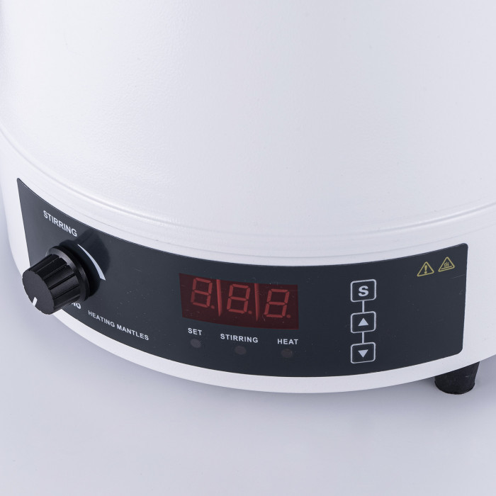 Колбонагреватель с магнитной мешалкой 1000 мл, цифровое управление, датчик температуры, нагрев до 300°C, Лаборио HMSC-1000