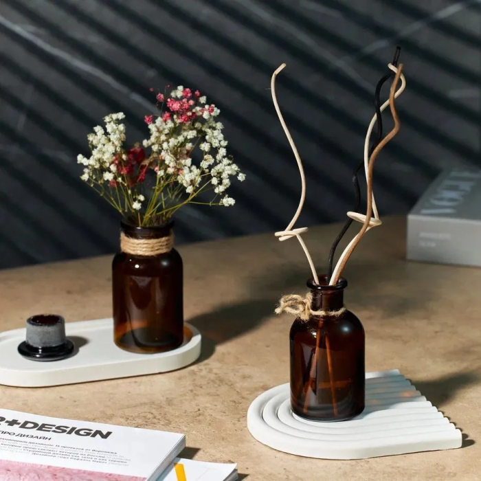 Склянка для реактивов СТШ-125 из темного стекла с широкой горловиной и притертой пробкой 125 мл