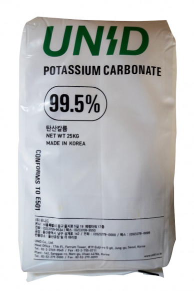 Калий карбонат (калий углекислый, поташ), гранулы, 99,5%