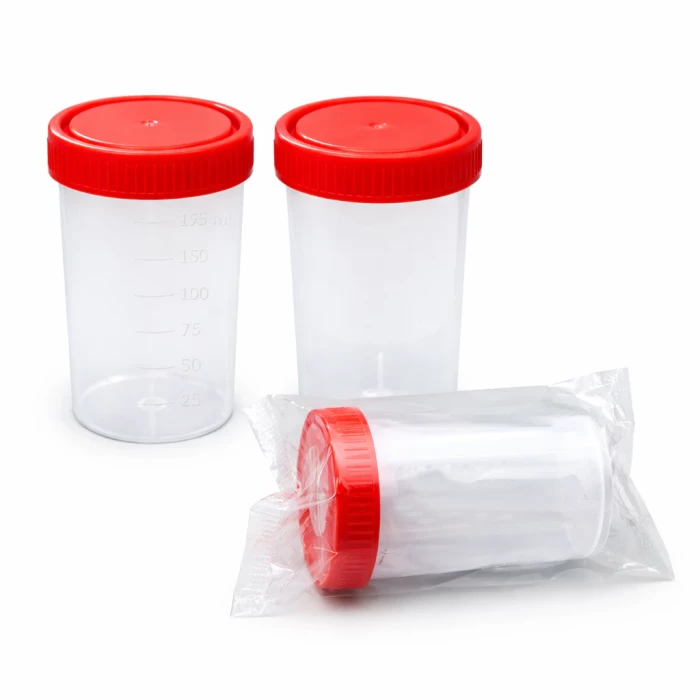 Контейнер 200 мл для отбора, транспортировки и хранения биологических материалов, с крышкой и делениями, не стерильная, уп./150шт, Aptaca