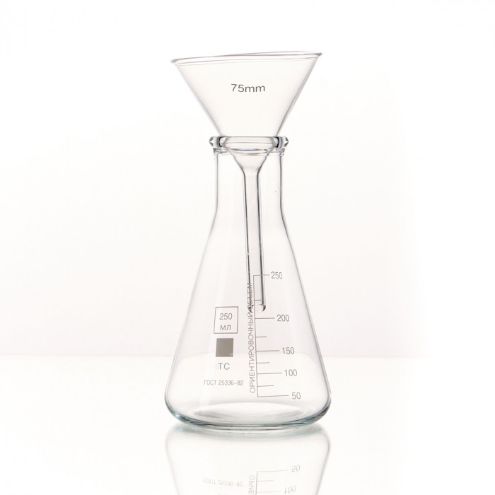 Воронка лабораторная В-75-110 мм, диаметр 75 мм, ТС
