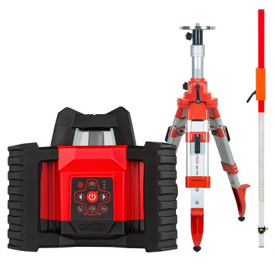 Комплект: ротационный нивелир RGK SP-312 + штатив RGK SH-170 рейка RGK LR-2