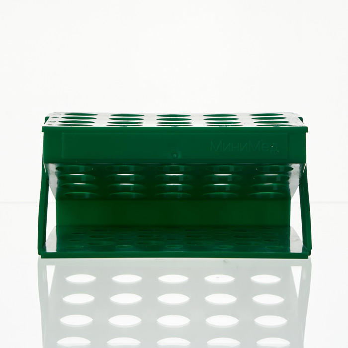 Штатив для пробирок диаметром до 17 мм, 20 гнезд, Z-образный, п/с, ШП-20, M. Med