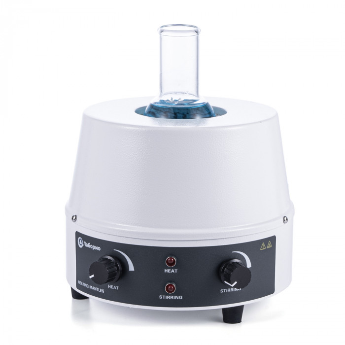 Колбонагреватель с магнитной мешалкой 500 мл, аналоговое управление, нагрев до 380°C, Лаборио HMS-500