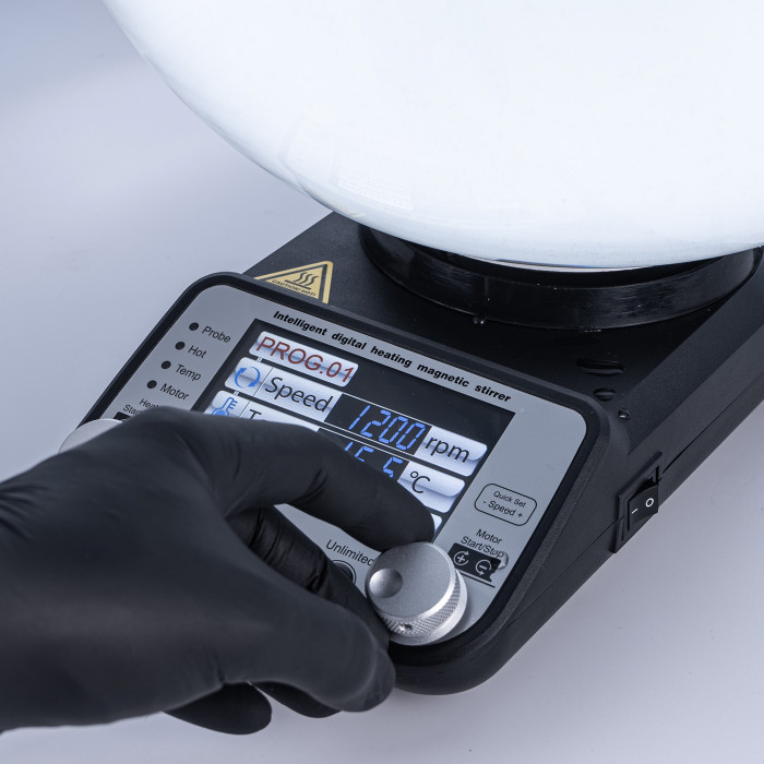 Магнитная мешалка с подогревом 20 л, умная, Лаборио TP-350+ с термодатчиком TP-350RP