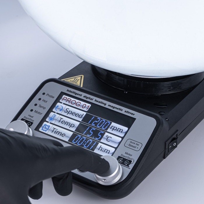 Магнитная мешалка с подогревом 20 л, умная, Лаборио TP-350+ с термодатчиком TP-350RP